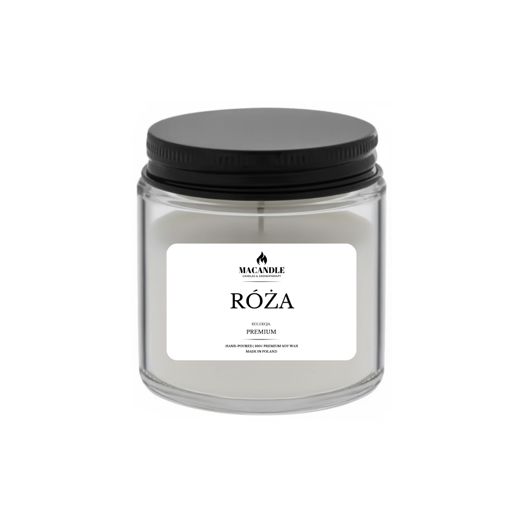 RÓŻA Naturalna Świeca Sojowa Zapach Domu  120ML