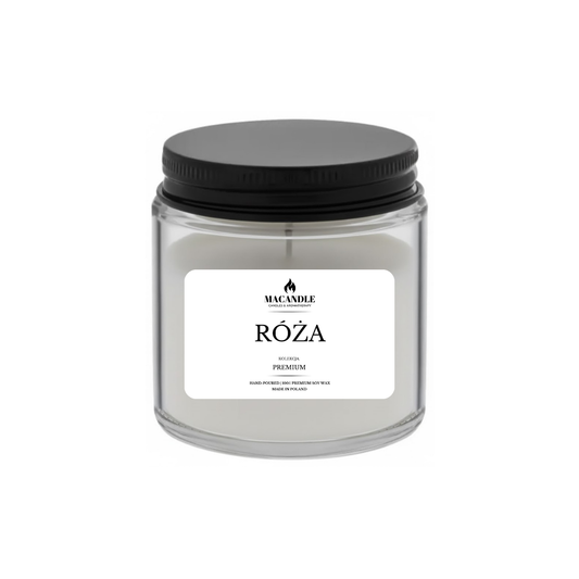 RÓŻA Naturalna Świeca Sojowa Zapach Domu  120ML