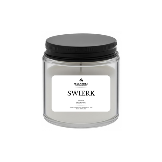 Świerk Naturalna Świeca Sojowa Zapach Domu 120ML