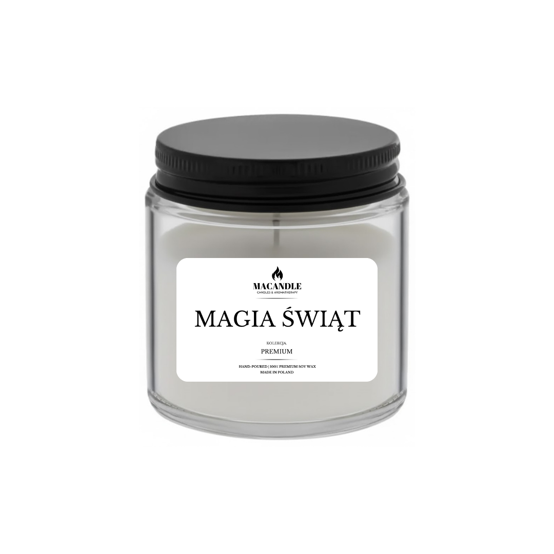 MAGIA ŚWIĄT Naturalna Świeca Sojowa Zapach Domu 120ML