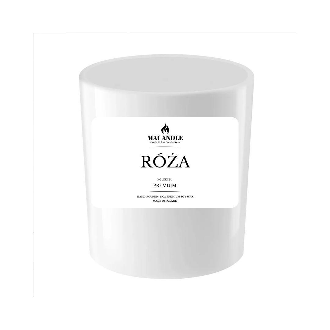 RÓŻA Naturalna Świeca Sojowa Zapach Domu