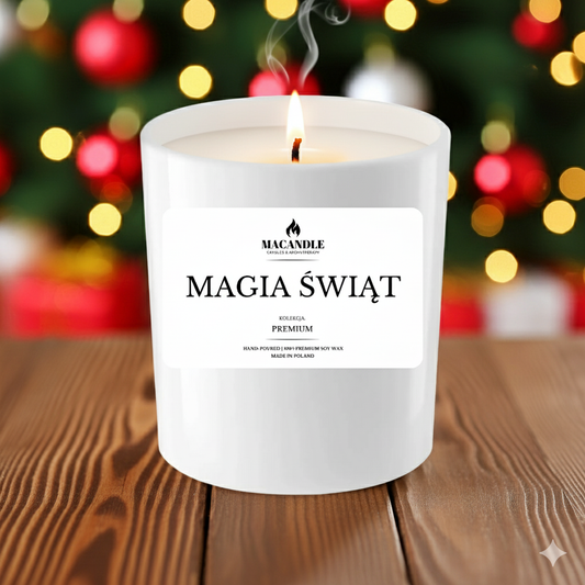 MAGIA ŚWIĄT Naturalna Świeca Sojowa Zapach Domu