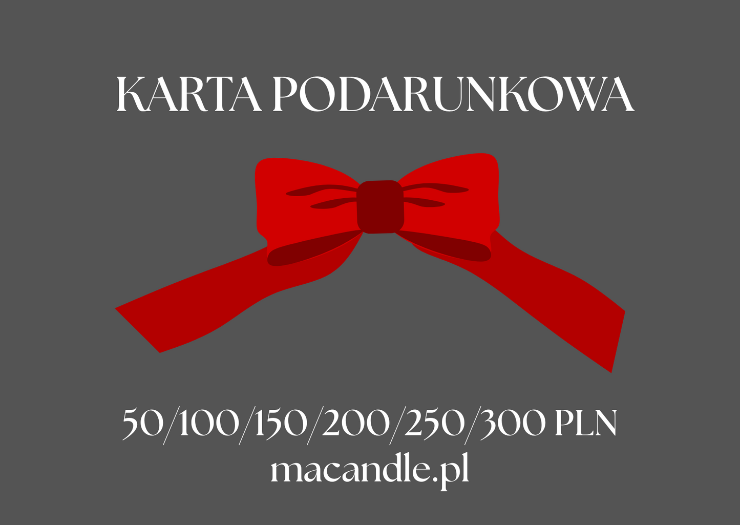 Karta prezentowa MACANDLE.pl