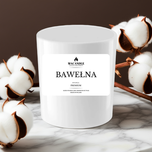 BAWEŁNA Naturalna Świeca Sojowa Zapach Domu